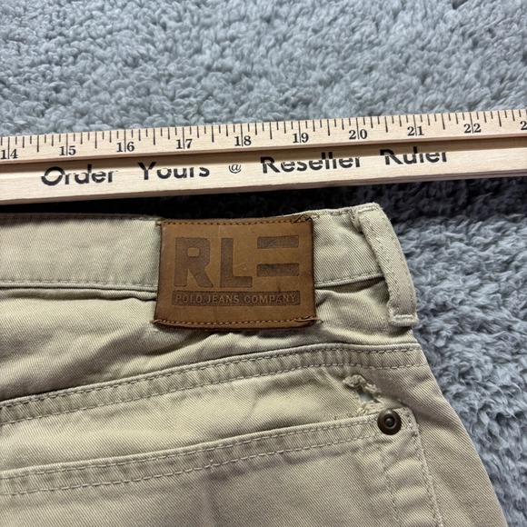 Vintage Ralph Lauren Polo Jeans Chino Pants Mens 40x30 Beige Carpenter C-5 - Picture 8 of 12